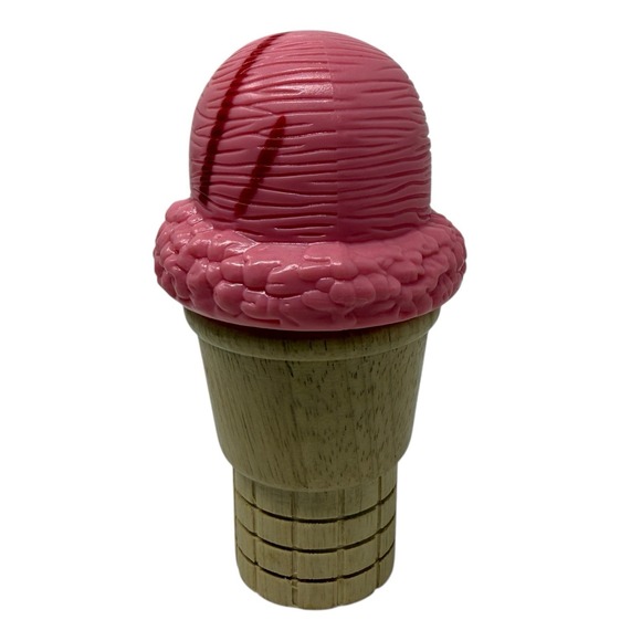 Melissa & Doug Scoop & Stack Magnetic Wooden Strawberry Ice Cream & Cone Replace - Picture 2 of 5